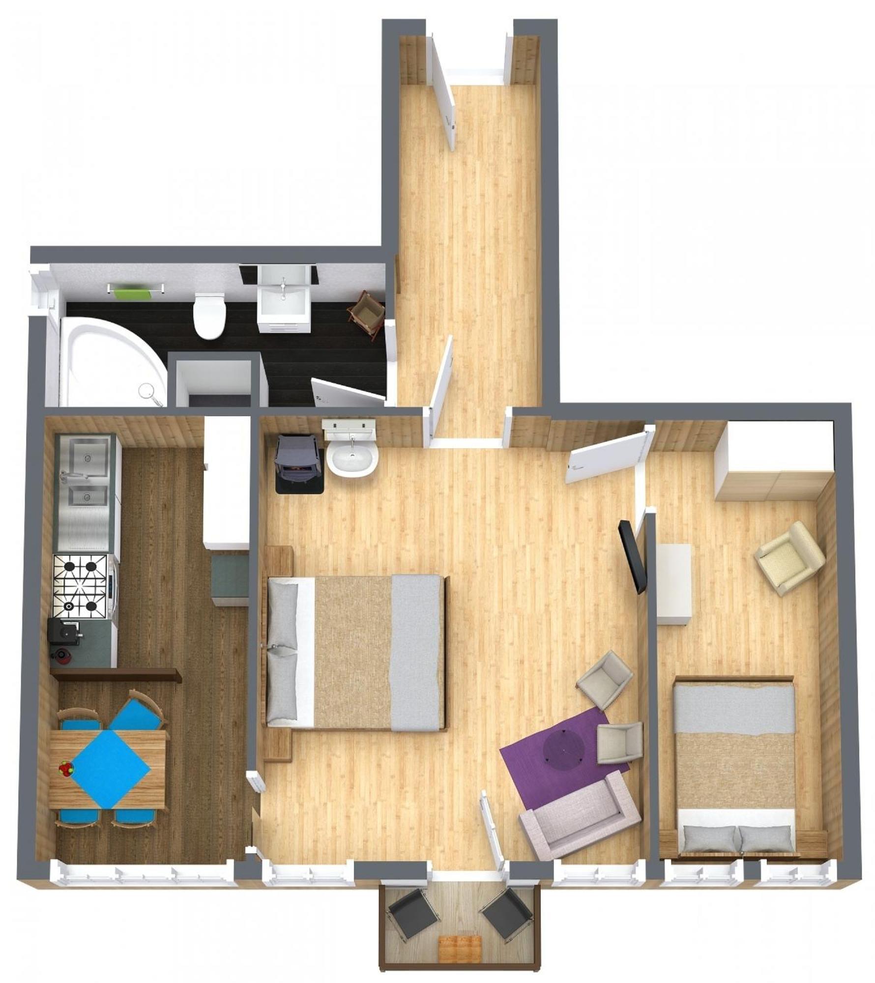 Adlerhorst - Apartment im Niedersimmetal Oey Exterior foto
